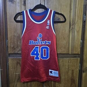 Vintage Calbert Cheaney Washington Bullets NBA Champion jersey - size M 10-12